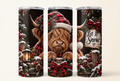 Christmas Highland Cow Tumbler
