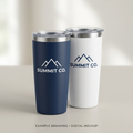 Branded tumbler example mockup
