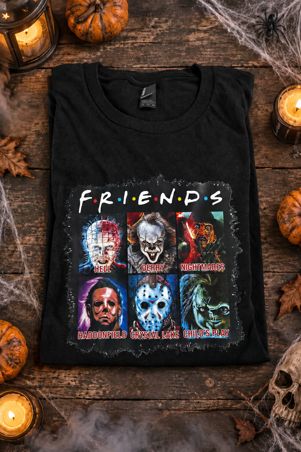 Spooky Friends Graphic Tee | Your Favorite Horror Icons