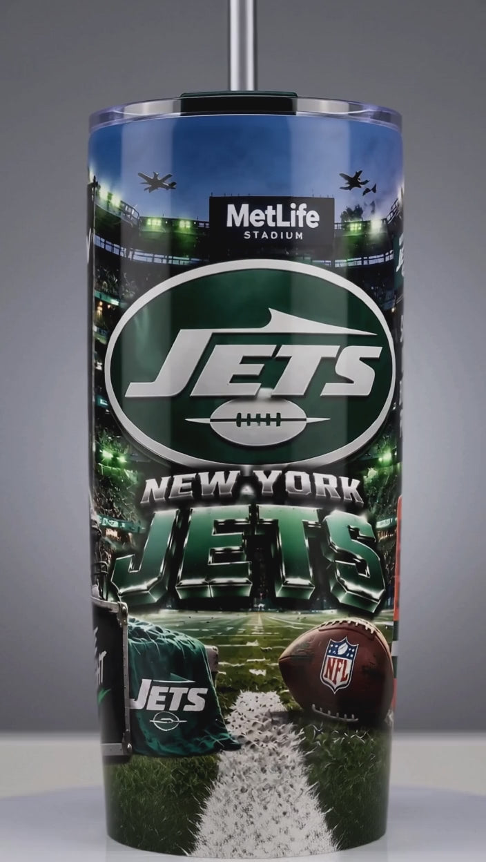 New York Jets “Take Flight” 20 oz Skinny Tumbler