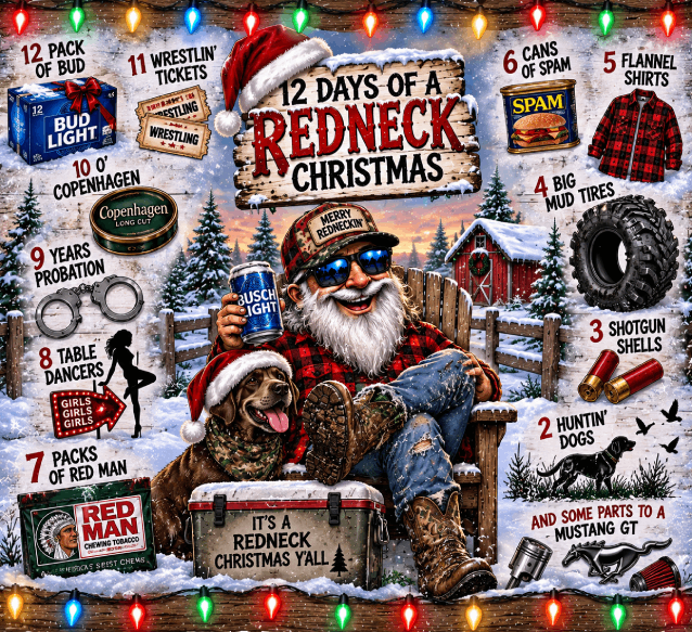 Red Neck Christmas Tumbler