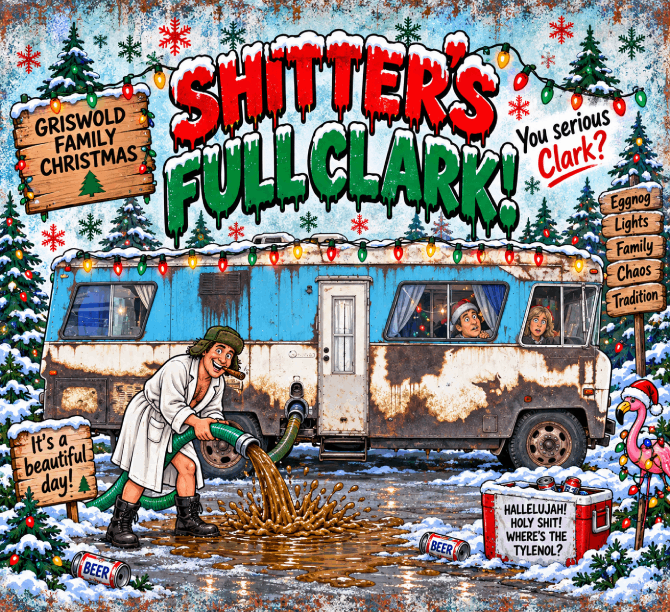 Shitters Full Christmas Tumbler