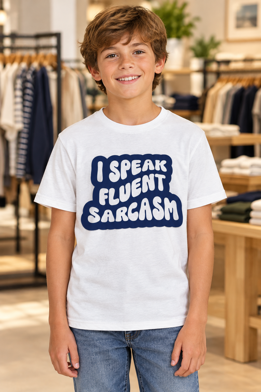I Speak Fluent Sarcasm Youth Graphic Tee